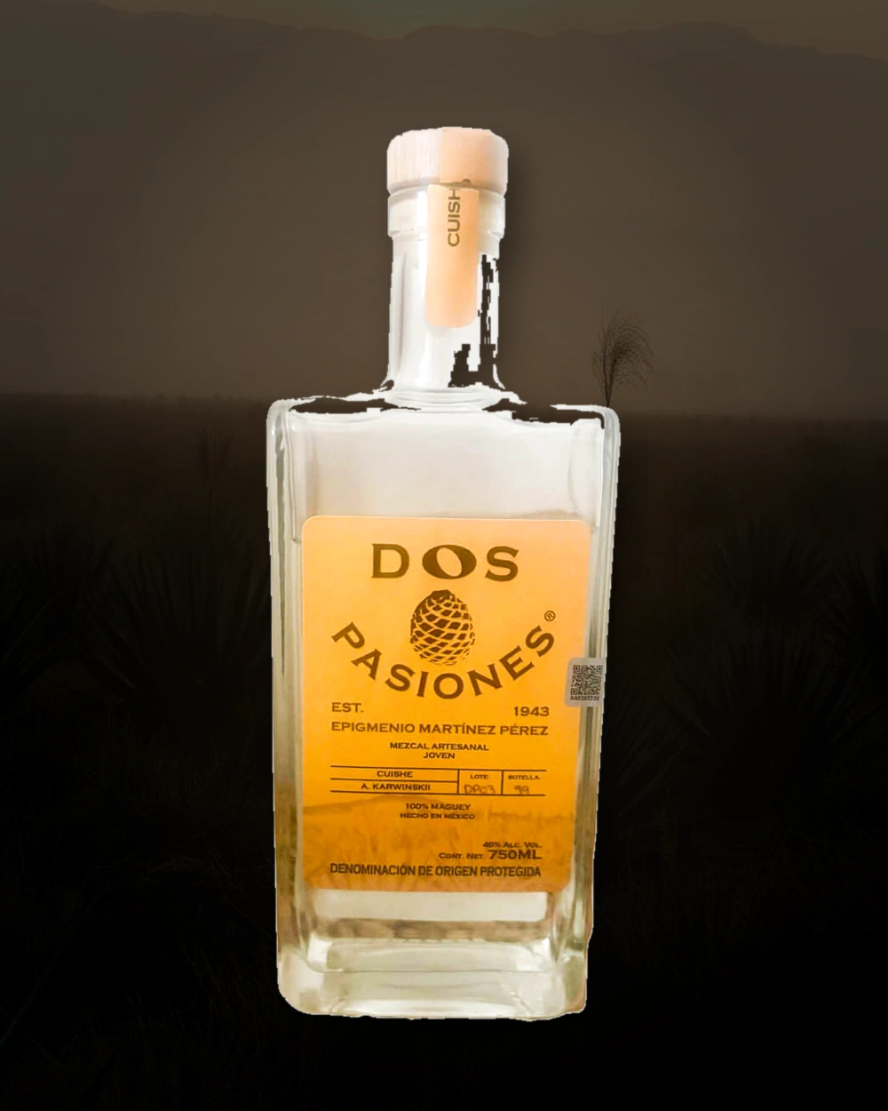 Dos Pasiones Cuishe bottle