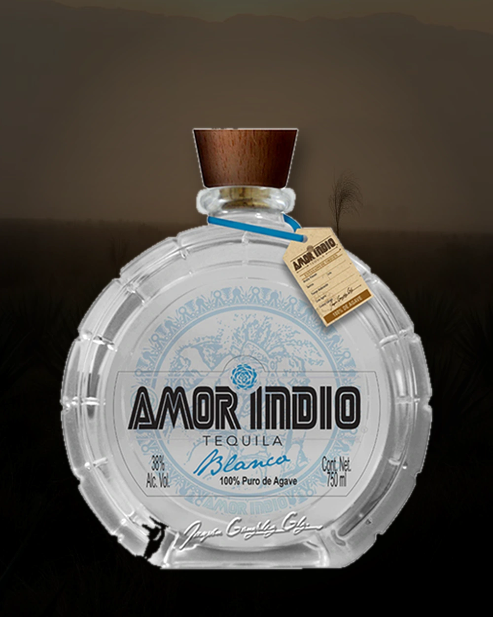Amor Indio Tequila Blanco bottle