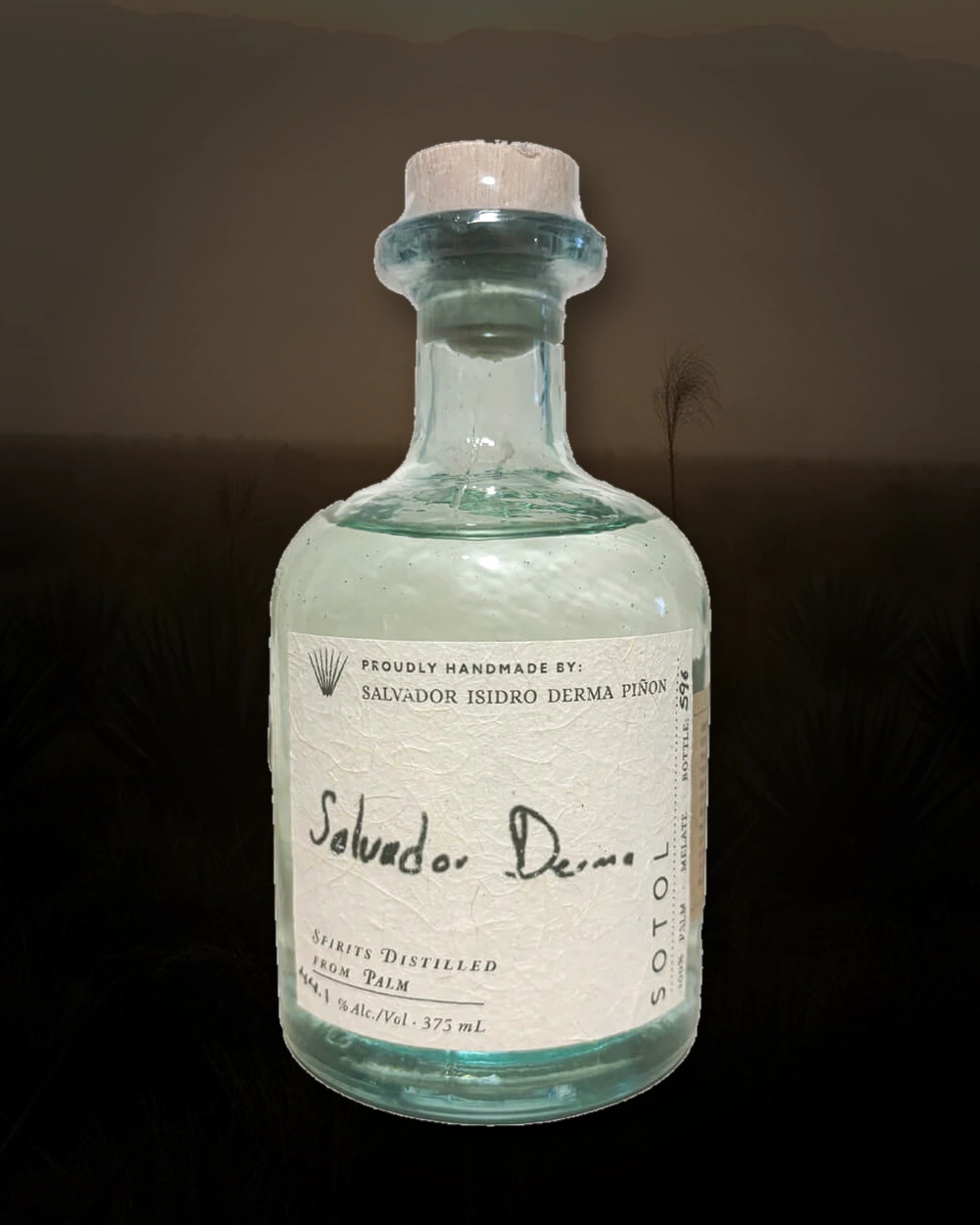 Maguey Melate Sotol – Salvador Isidro Derma Piñon bottle