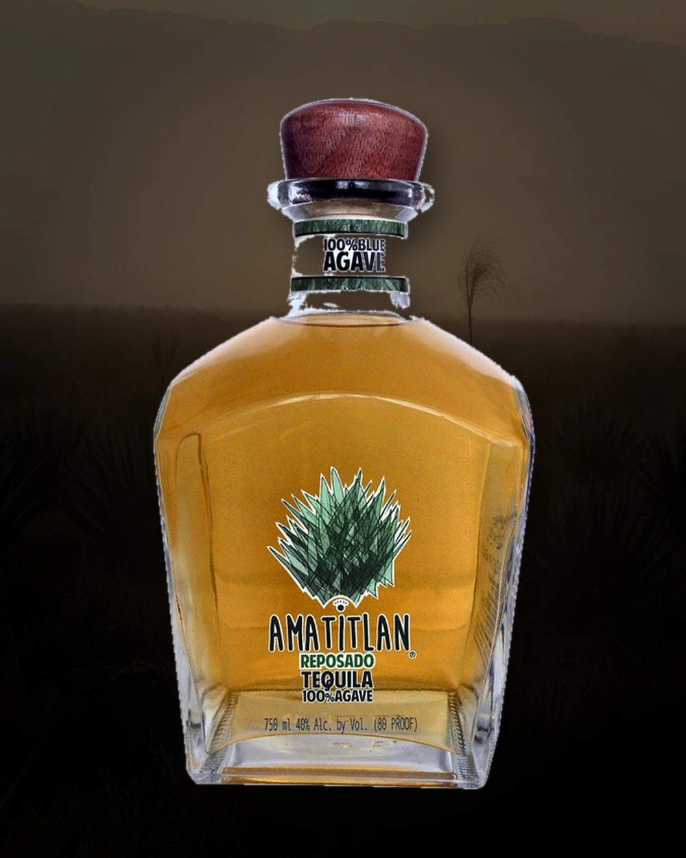 Amatitlan Tequila Reposado bottle