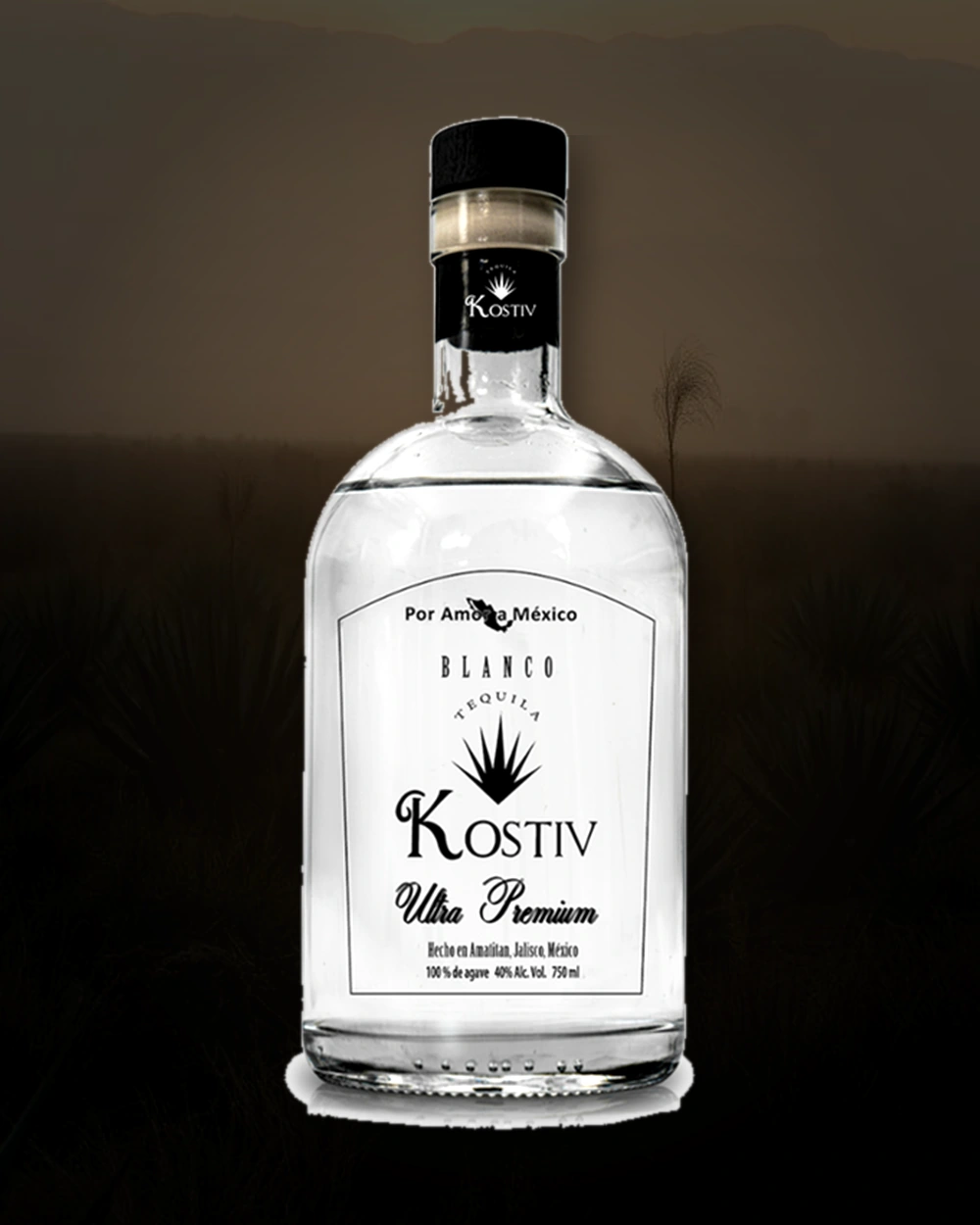 Tequila Kostiv Blanco bottle