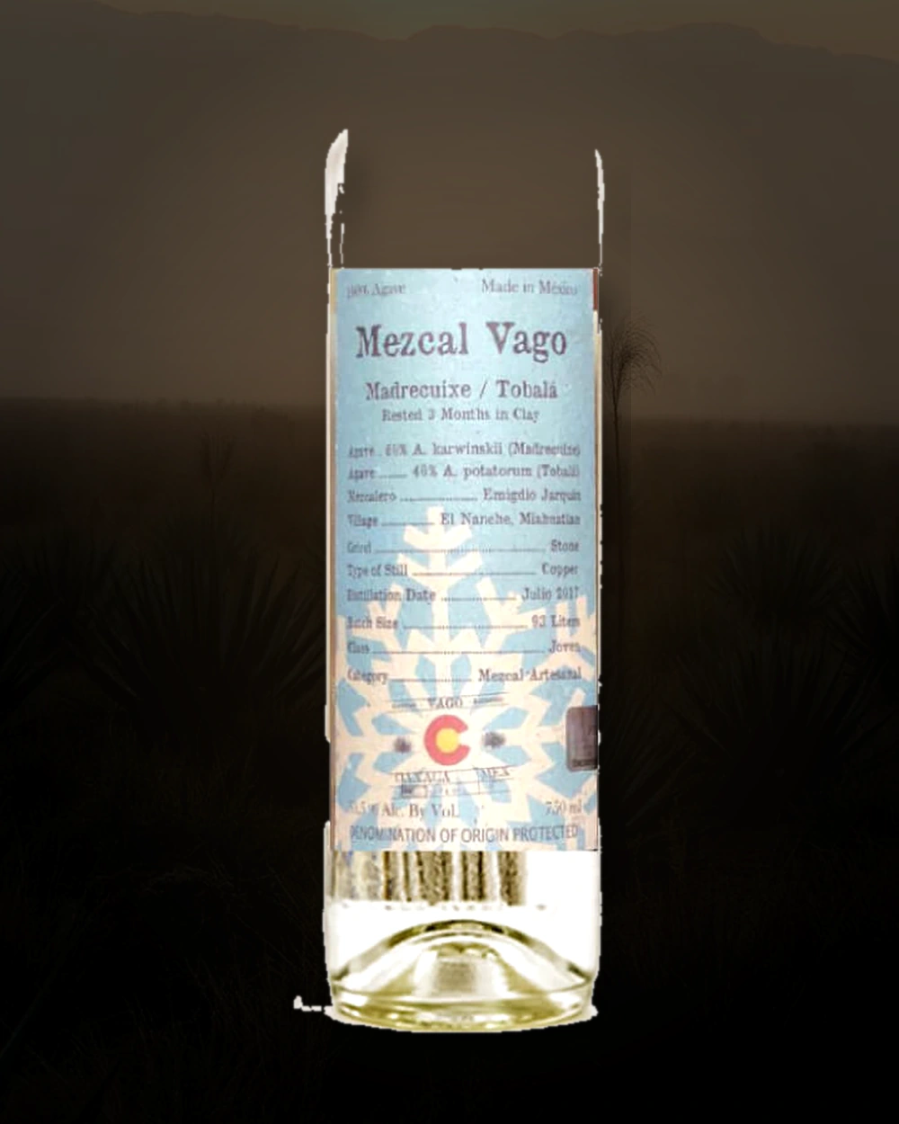Vago Colorado Madrecuixe / Tobala bottle