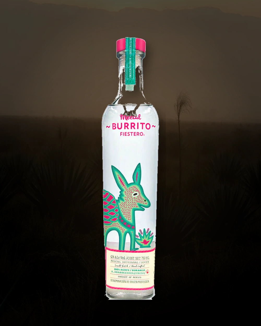 Burrito Fiestero Cenizo bottle