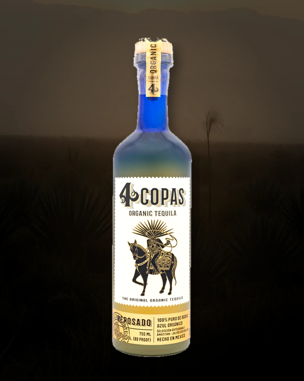 4 Copas Reposado bottle