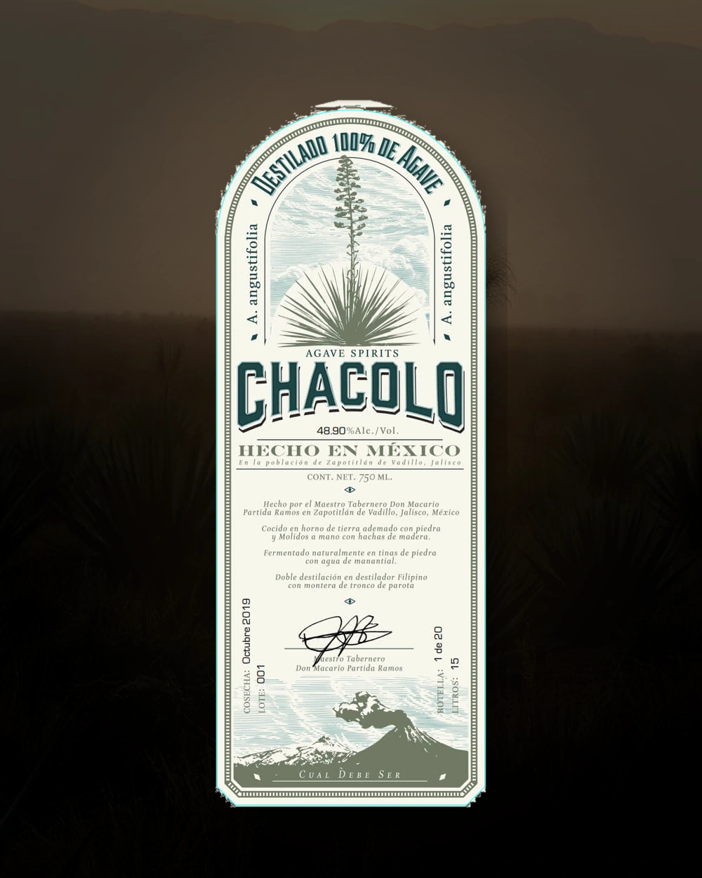 Chacolo Cenizo bottle