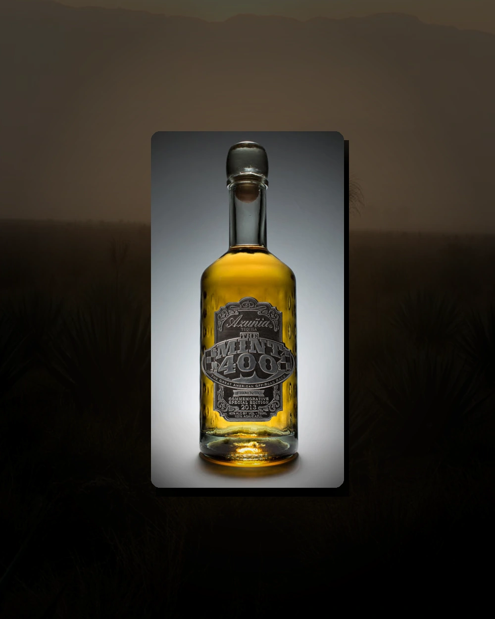 Azunia Tequila 2013 Mint 400 bottle