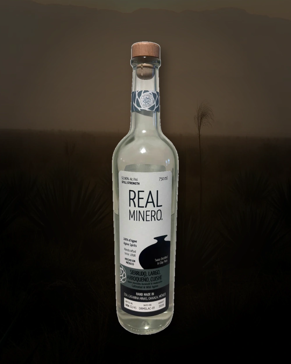 Real Minero Sierrudo, Largo, Arroqueño, Cuishe bottle