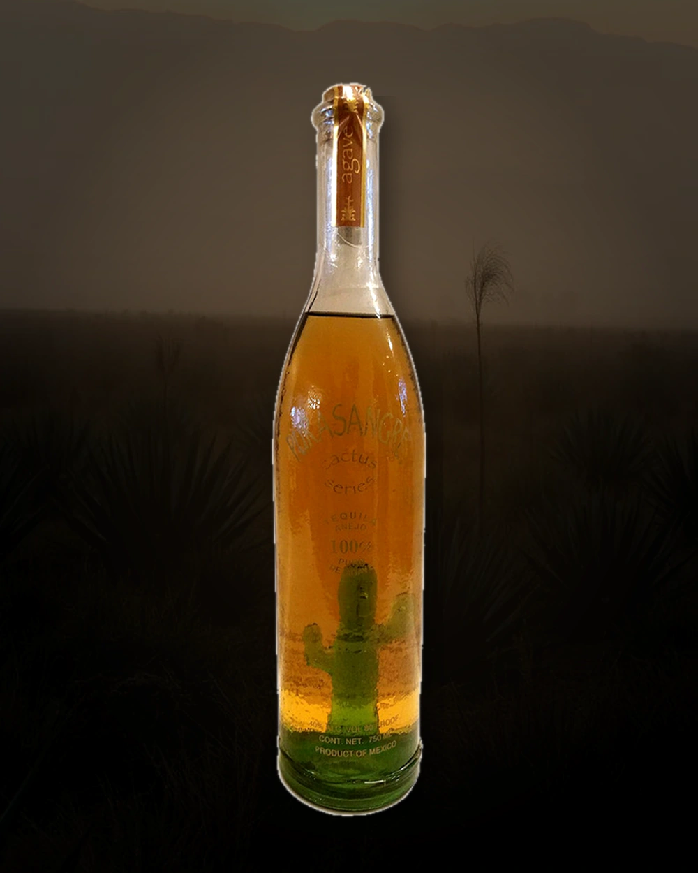 Purasangre Cactus Series Añejo bottle