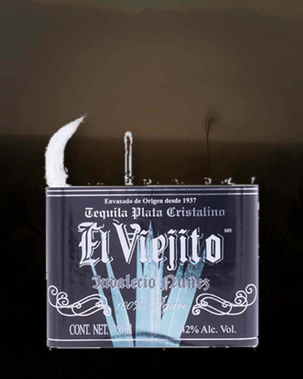 El Viejito Plata Cristalino bottle