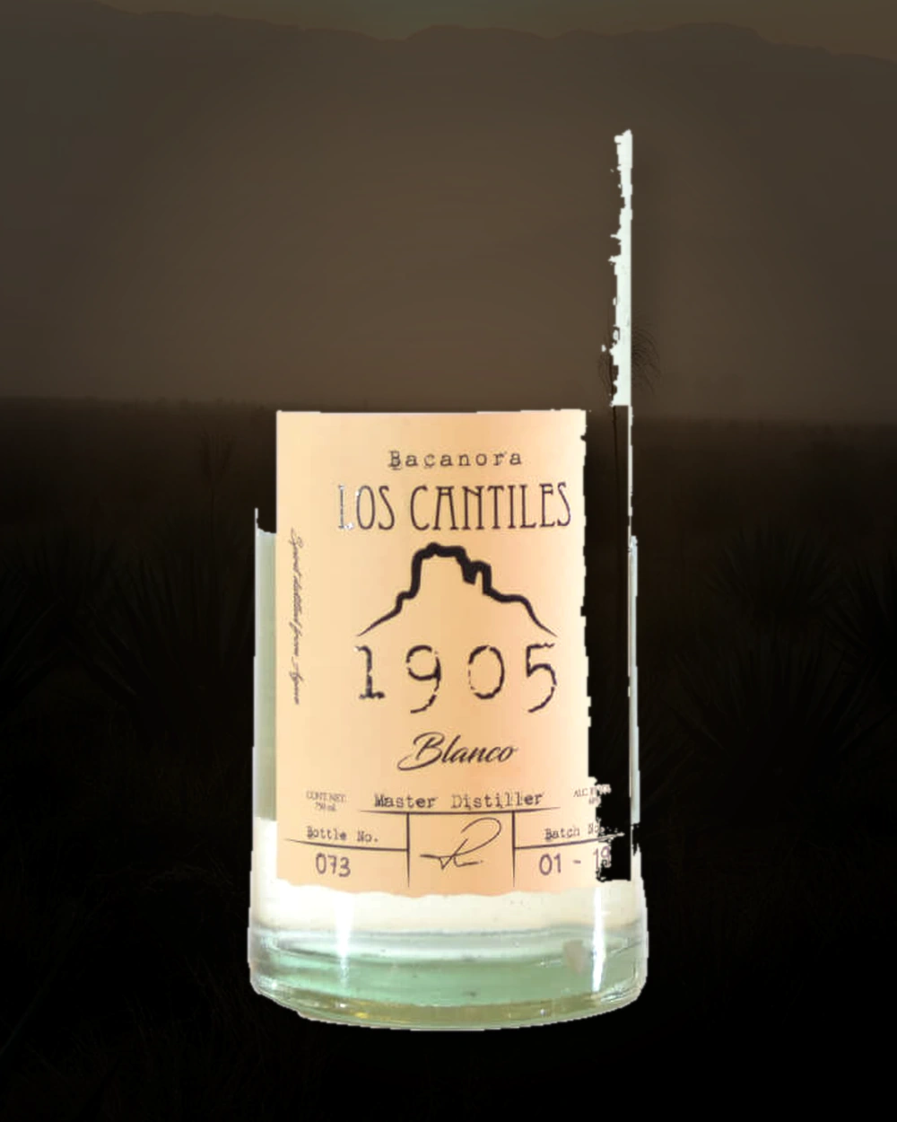 Los Cantiles 1905 Bacanora Blanco bottle