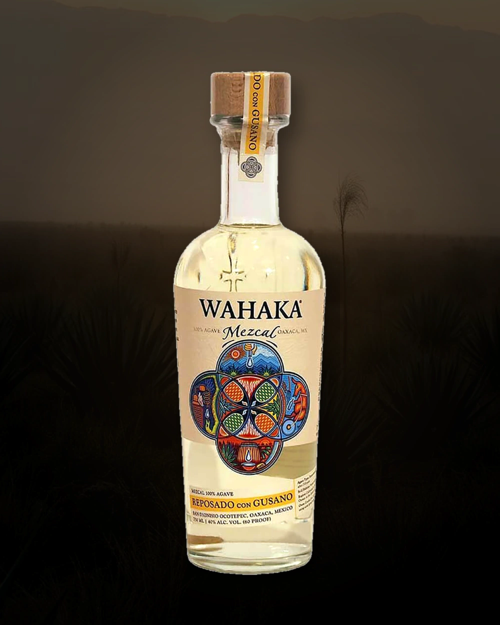Wahaka Reposado con Gusano bottle