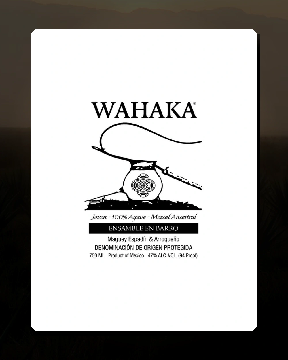 Wahaka Ensamble en Barro bottle