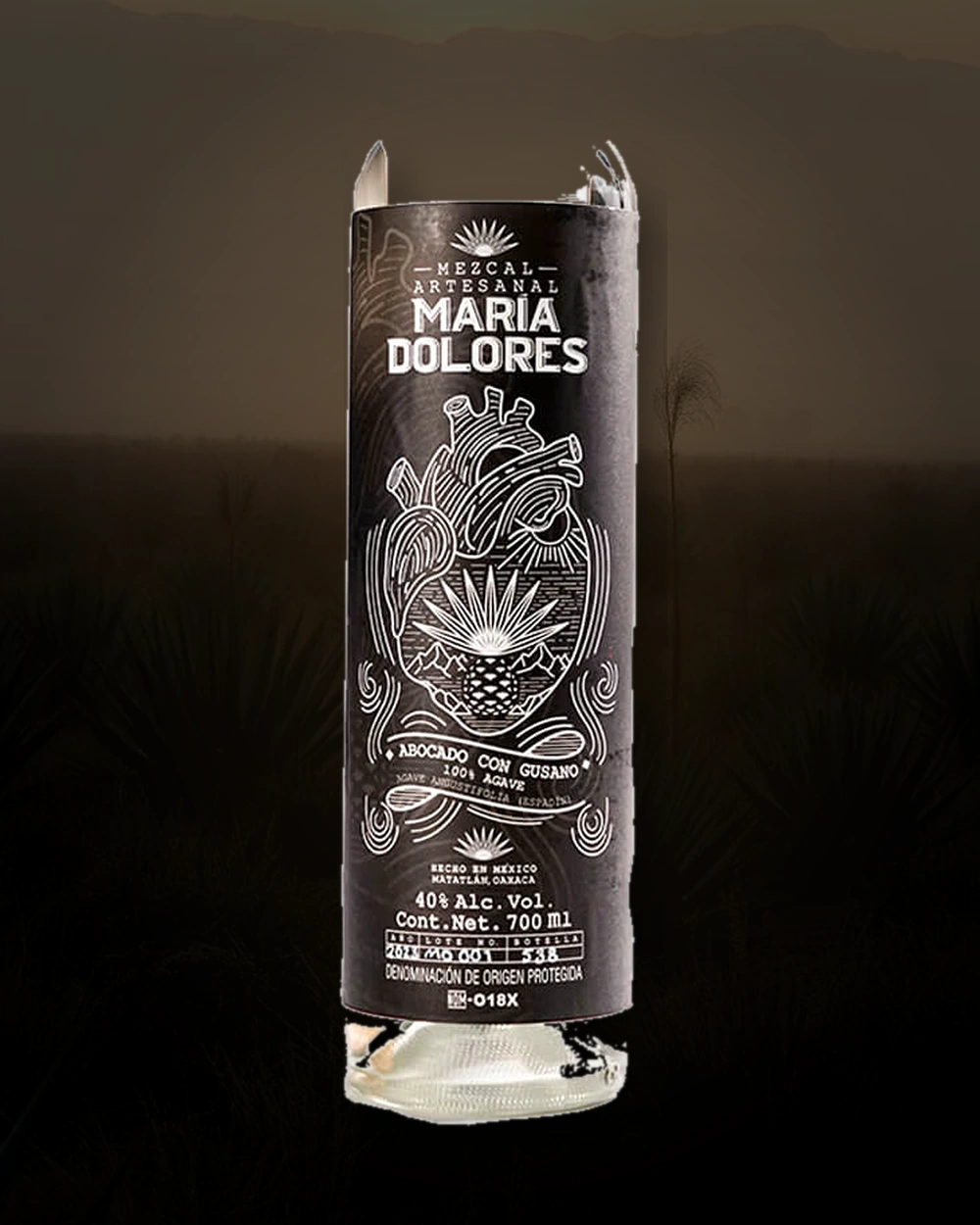Maria Dolores Abocado con Gusano bottle