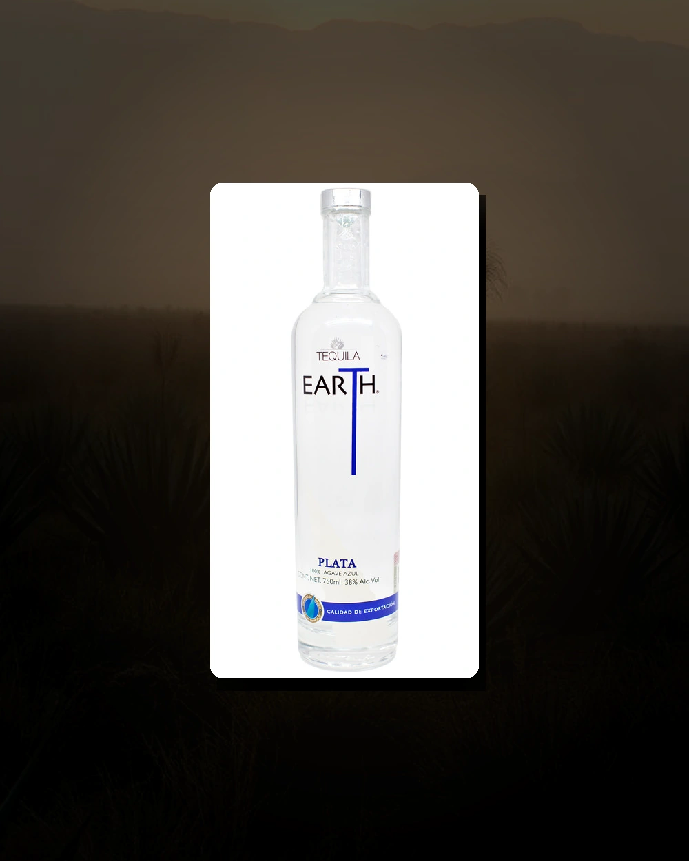 Earth Tequila Plata bottle