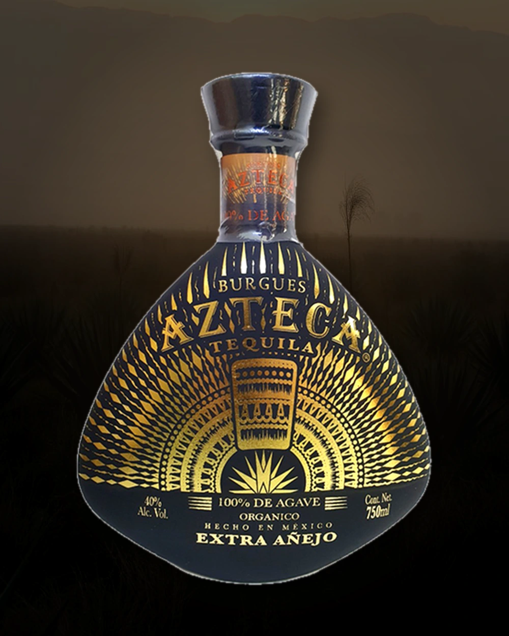 Burgues Azteca Tequila Extra Añejo bottle