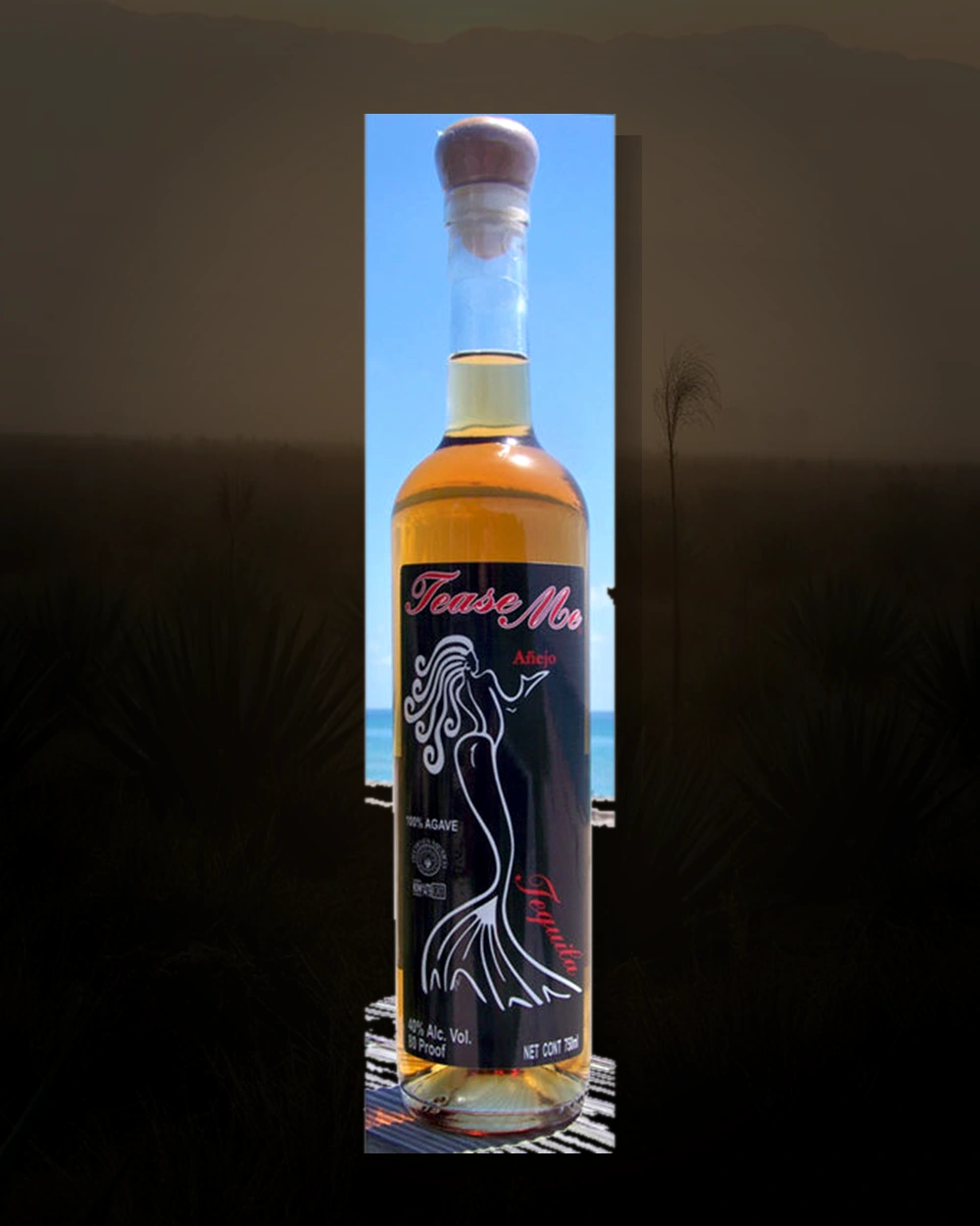 Tease Me Tequila Añejo bottle
