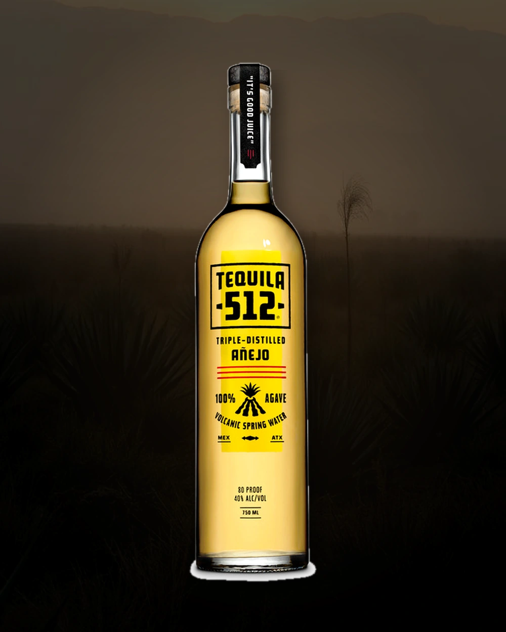 Tequila 512 Añejo bottle