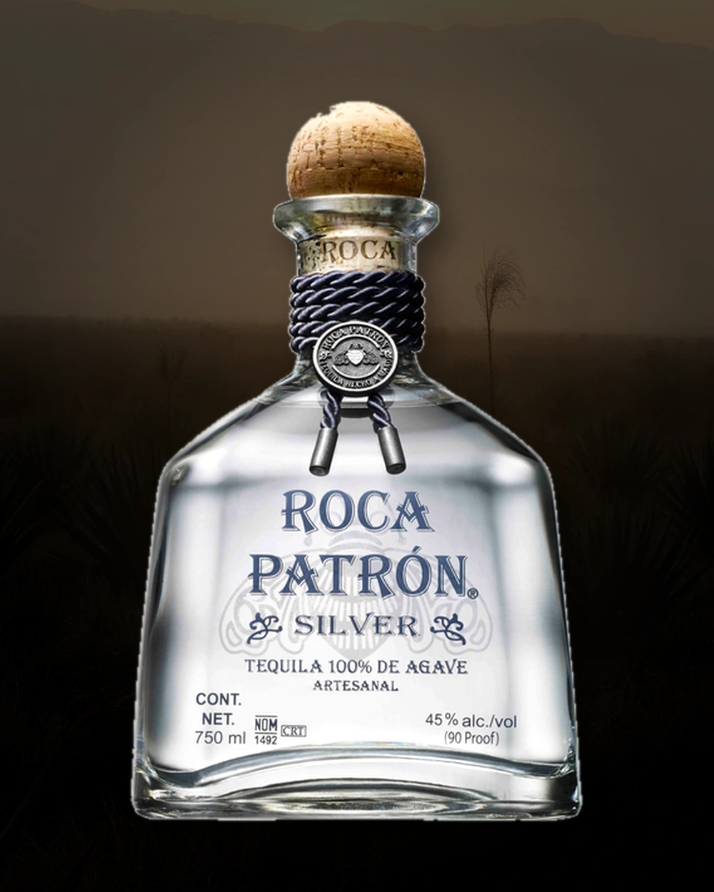 Roca Patrón Silver bottle