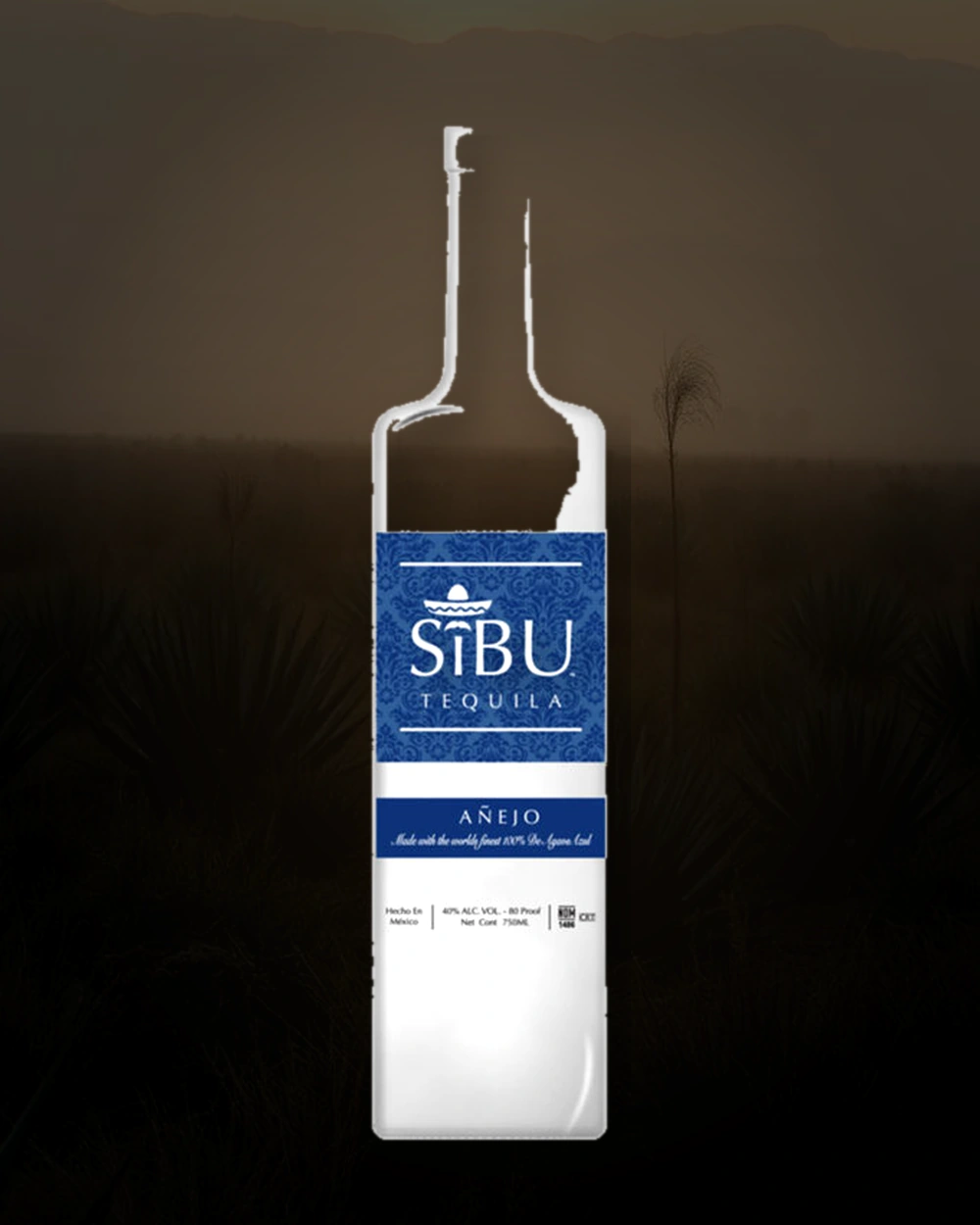 SiBU Tequila Añejo bottle