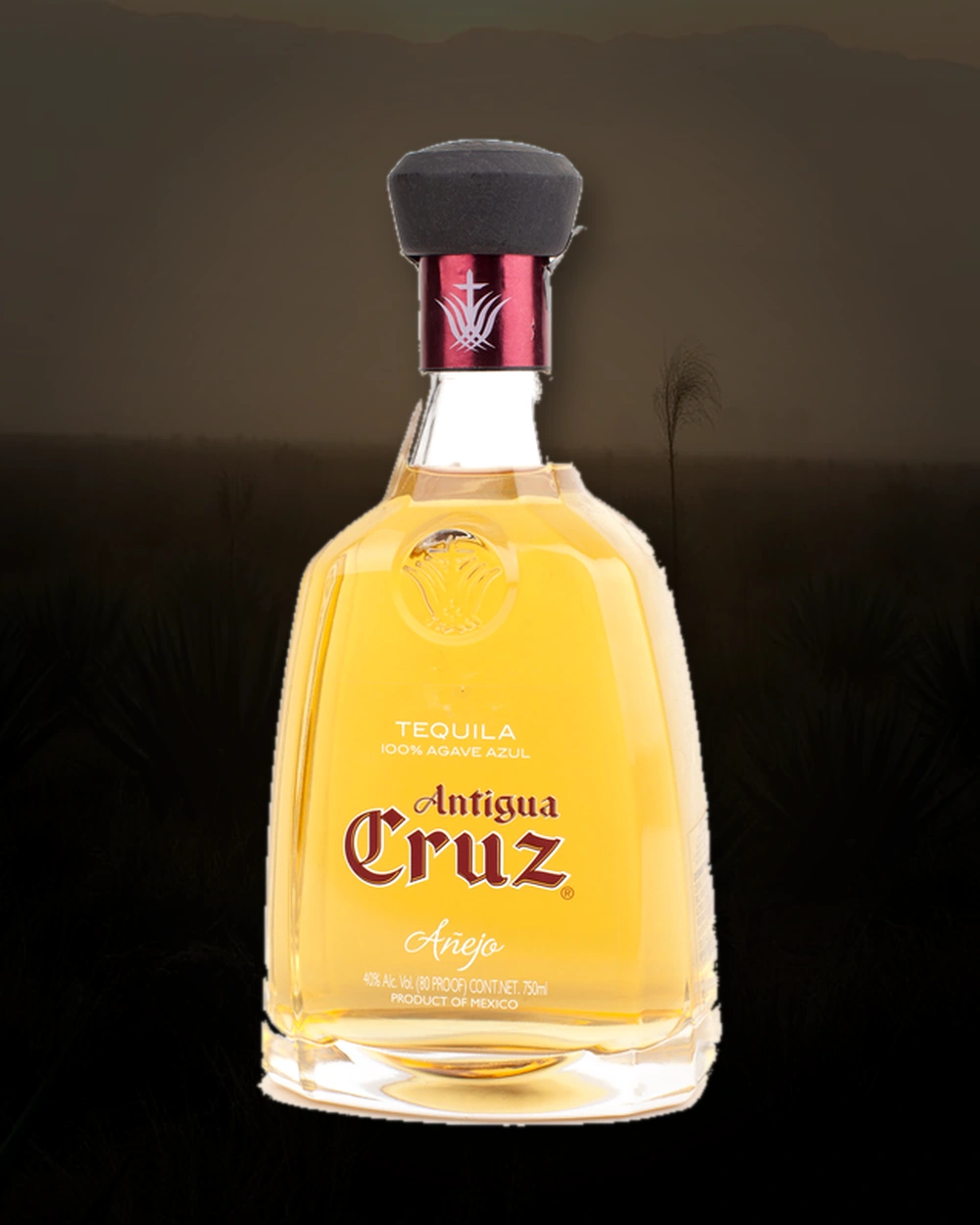 Antigua Cruz Añejo bottle