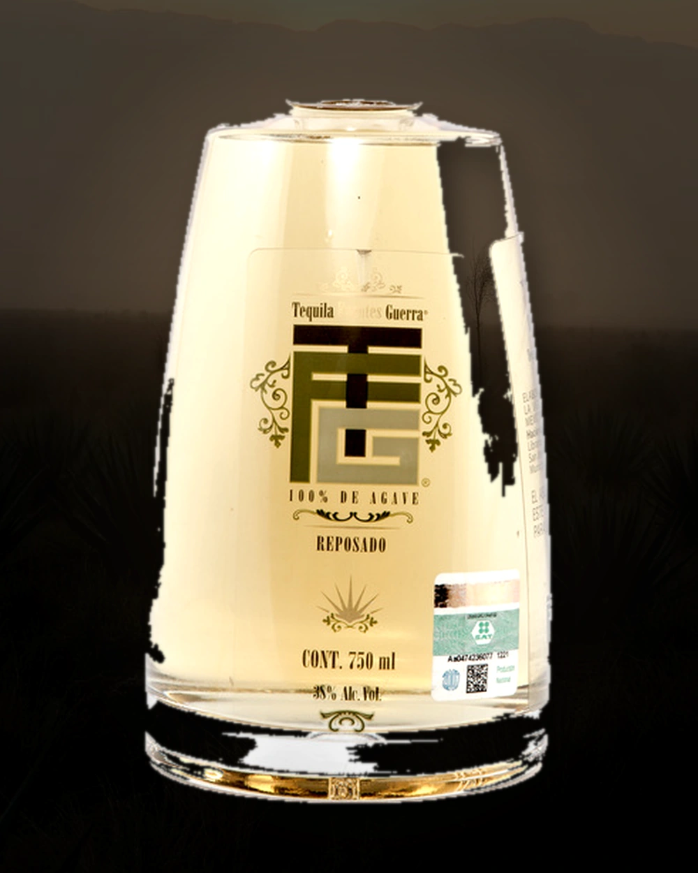Fuentes Guerra Tequila Reposado bottle