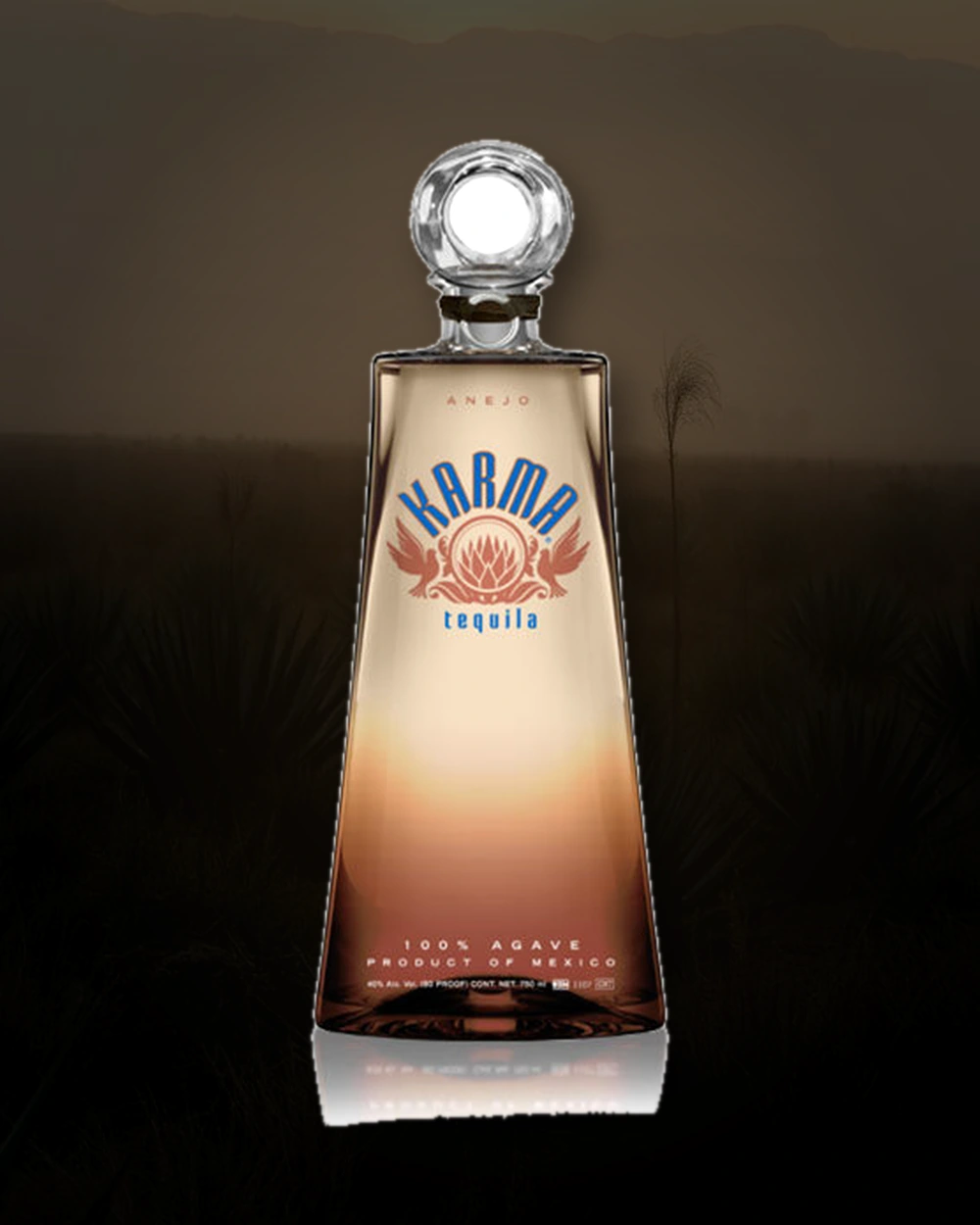 Karma Tequila Añejo bottle