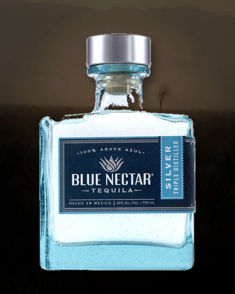 Blue Nectar Silver bottle