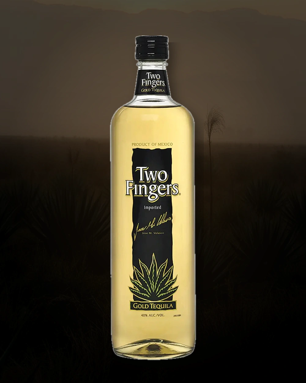 Two Fingers Gold bottle