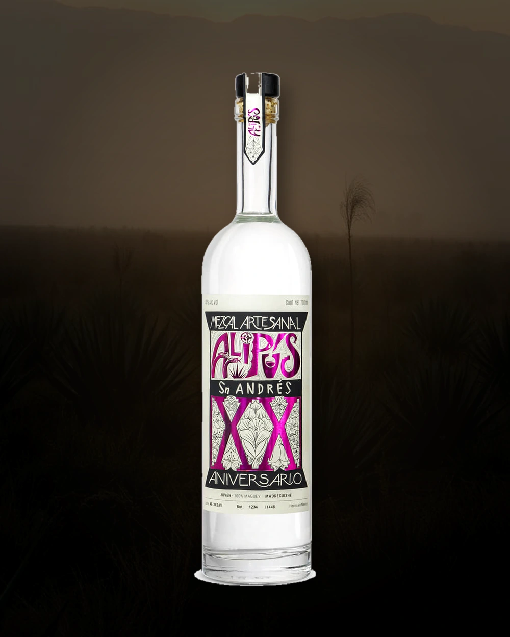 Alipus XX San Andres Aniversario Madrecuishe – Don Valente Angel bottle