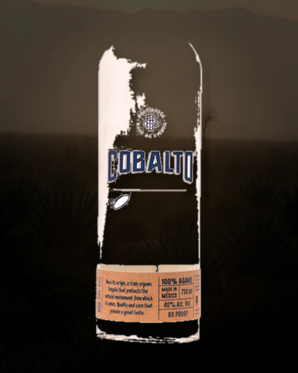Cobalto Blanco Organic bottle