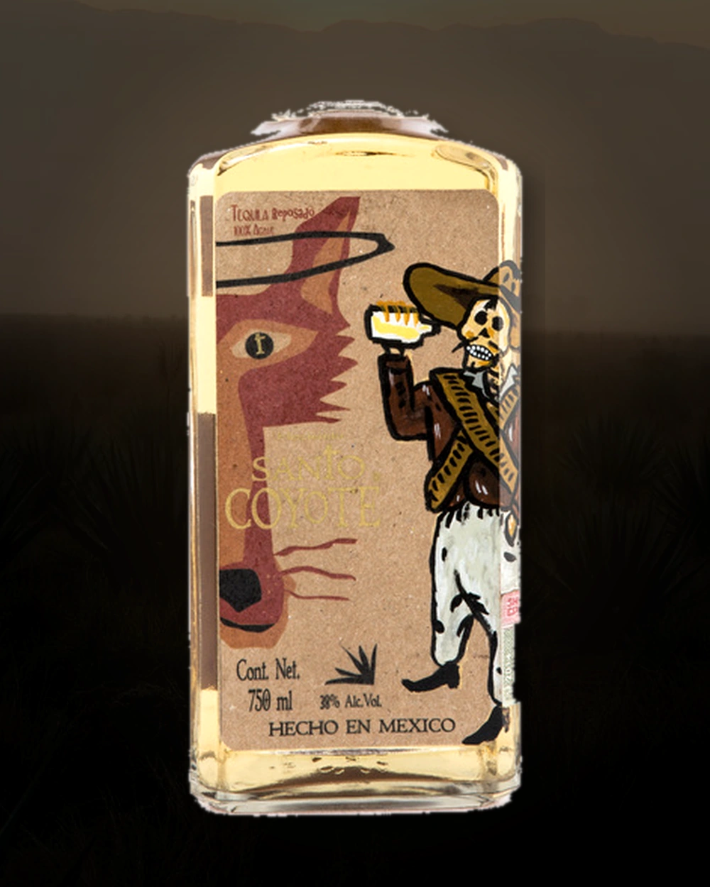 Hacienda Santo Coyote Reposado bottle