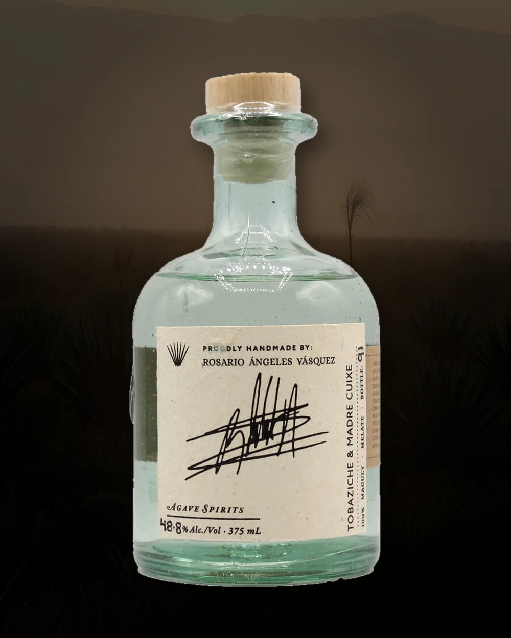 Maguey Melate Tobaziche & Madre Cuixe – Rosario Ángeles Vasquéz bottle