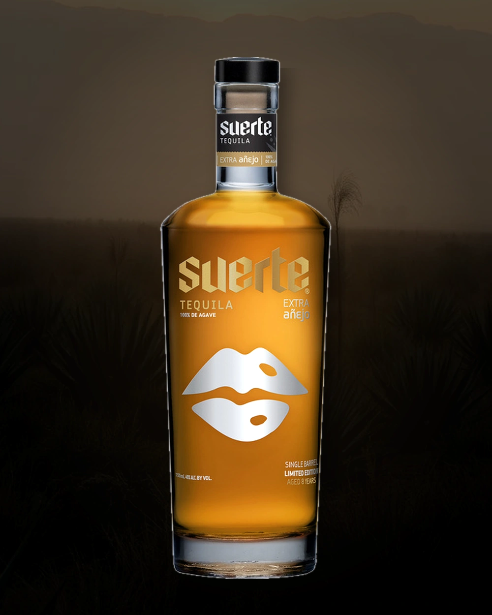 Suerte 8-year Extra Añejo 2018 "Lucky Lips" bottle