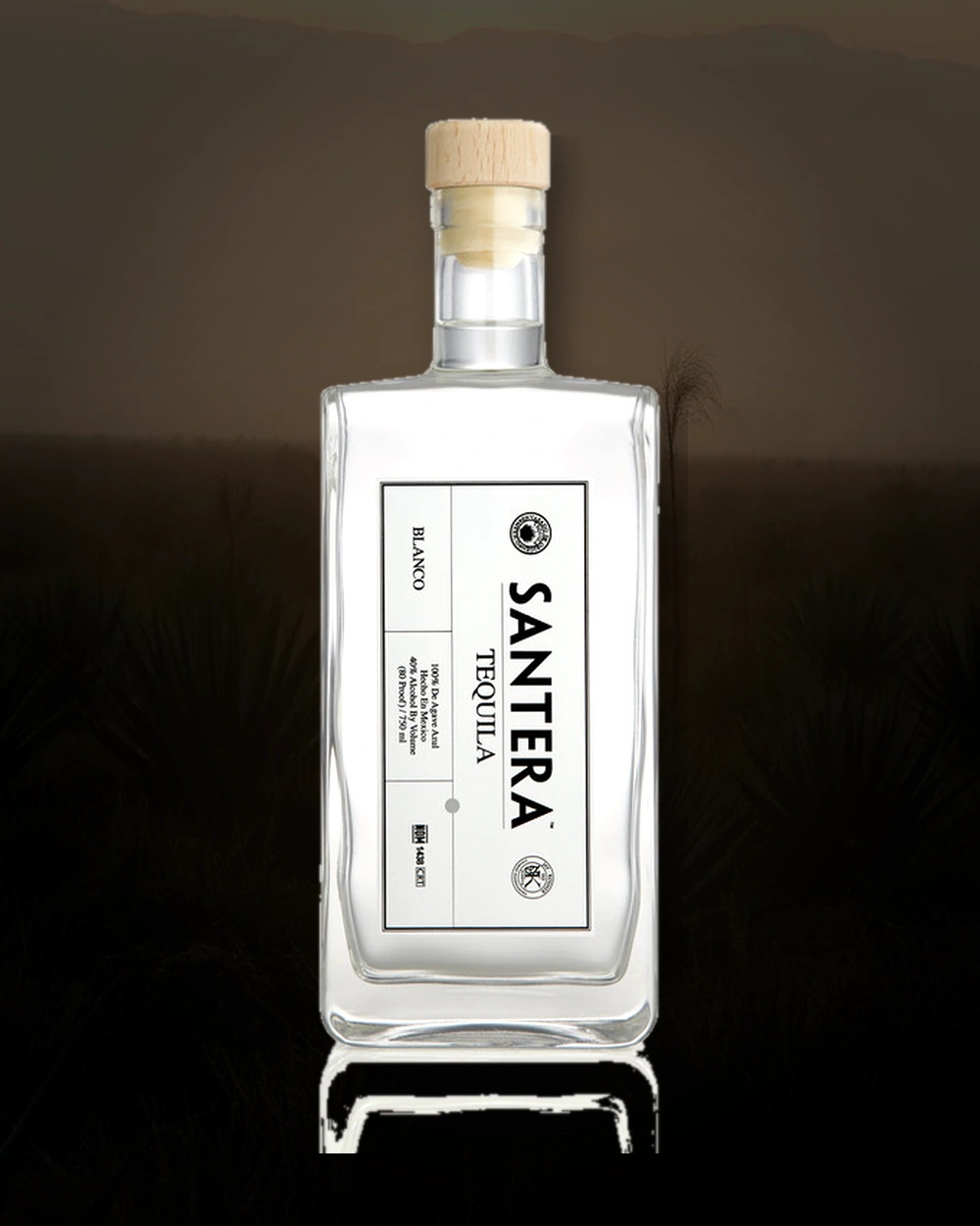 Santera Tequila Blanco bottle