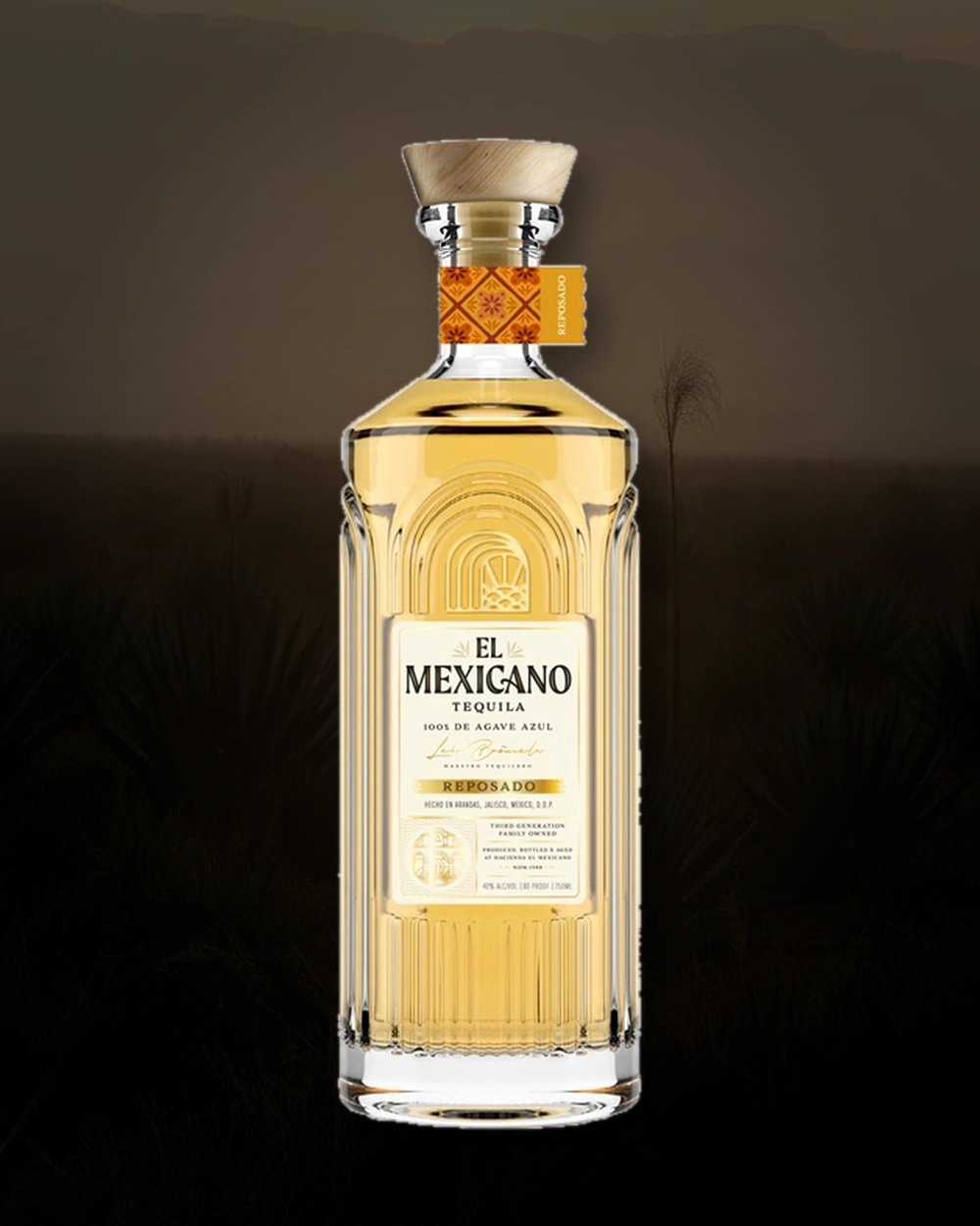 Tequila El Mexicano Reposado bottle