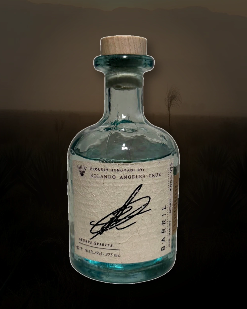 Maguey Melate Barril – Rolando Angeles Cruz bottle