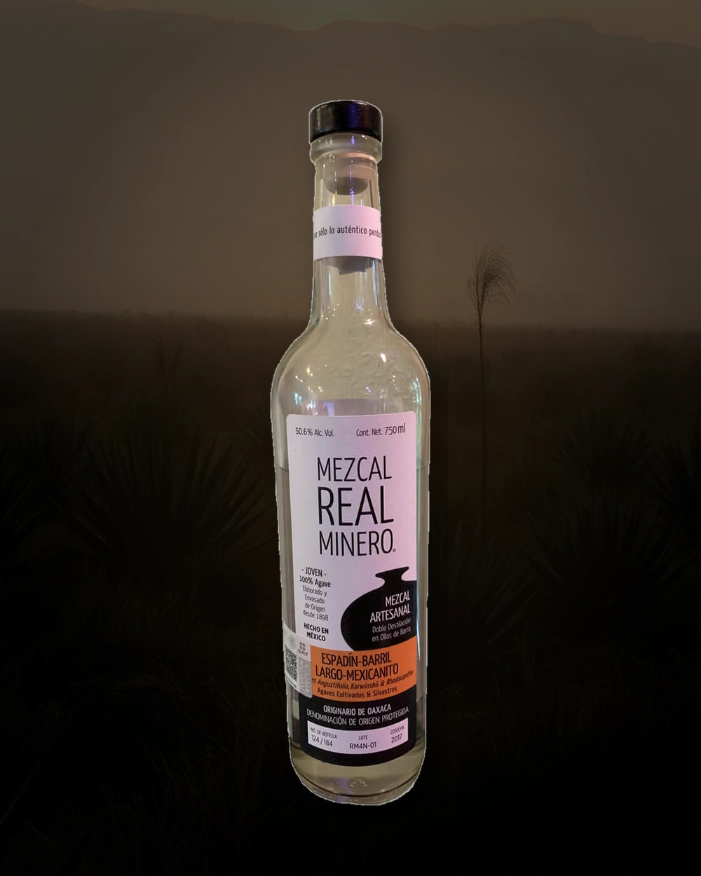 Real Minero Espadin, Barril, Largo, Mexicanito bottle