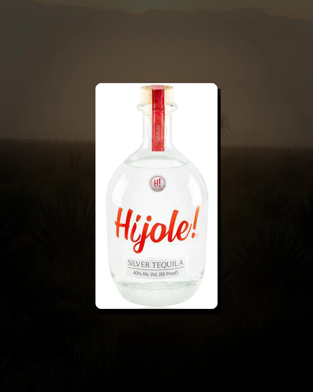 Hijole! Silver Tequila bottle