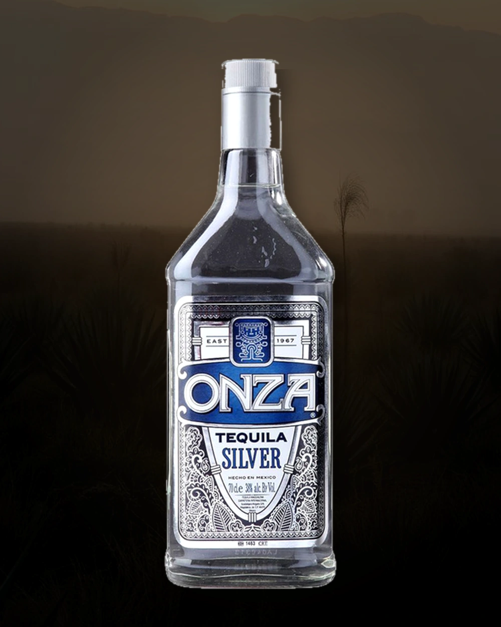 Onza Tequila Silver bottle