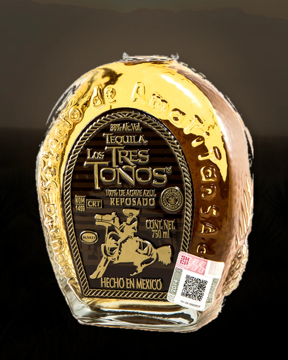 Los Tres Toños Reposado bottle