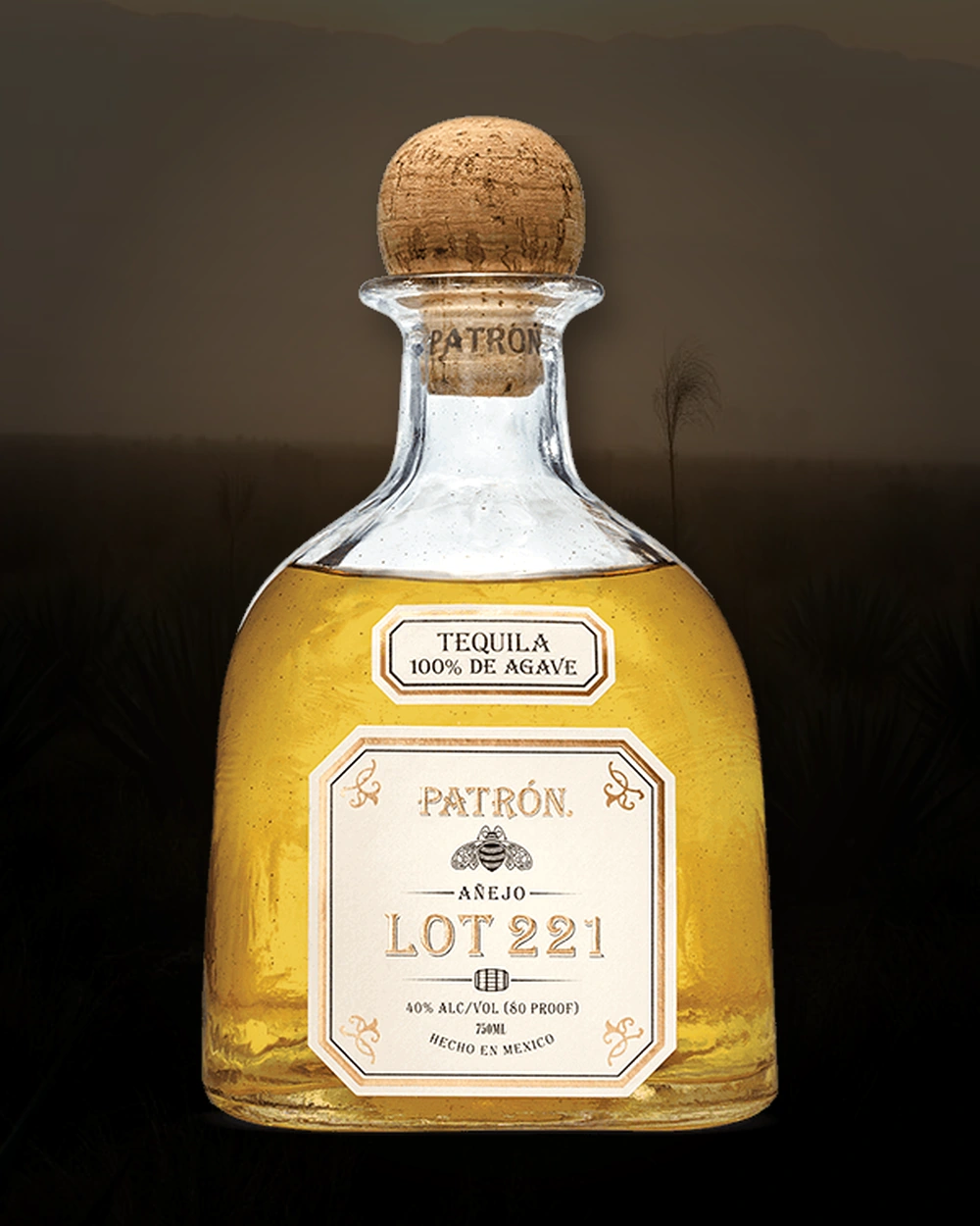 PATRÓN Añejo Lot 221 bottle