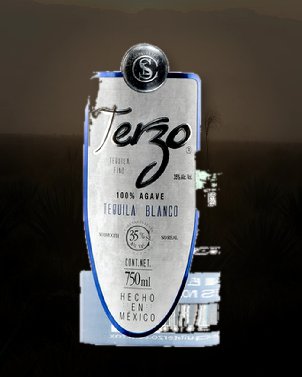 Terzo Tequila Blanco bottle