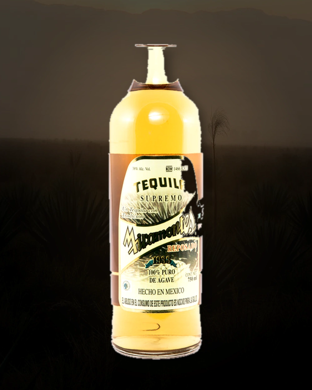 Miramontes Tequila Reposado bottle