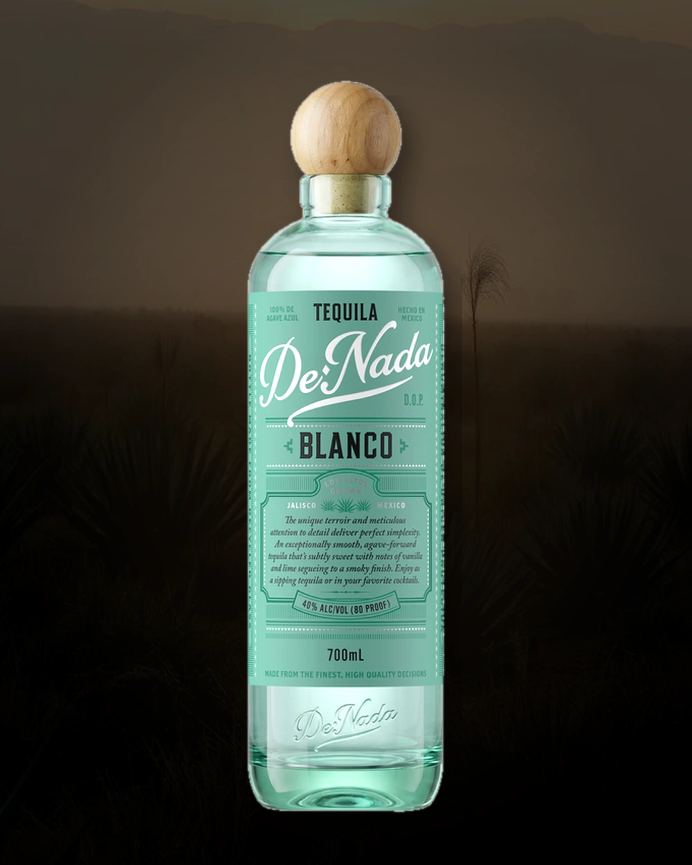 De-Nada Tequila Blanco bottle