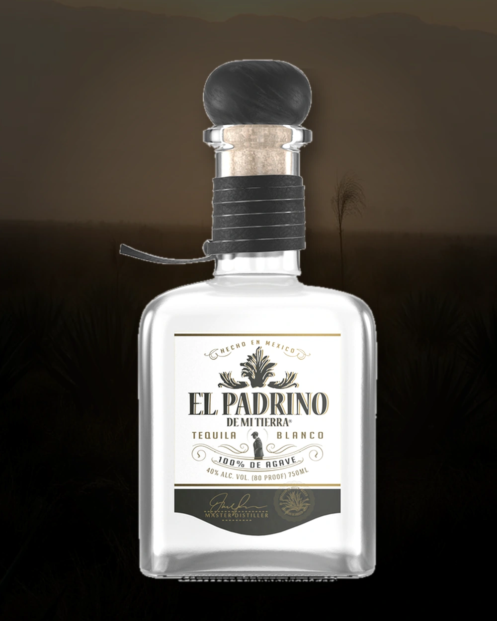 El Padrino de Mi Tierra Blanco bottle
