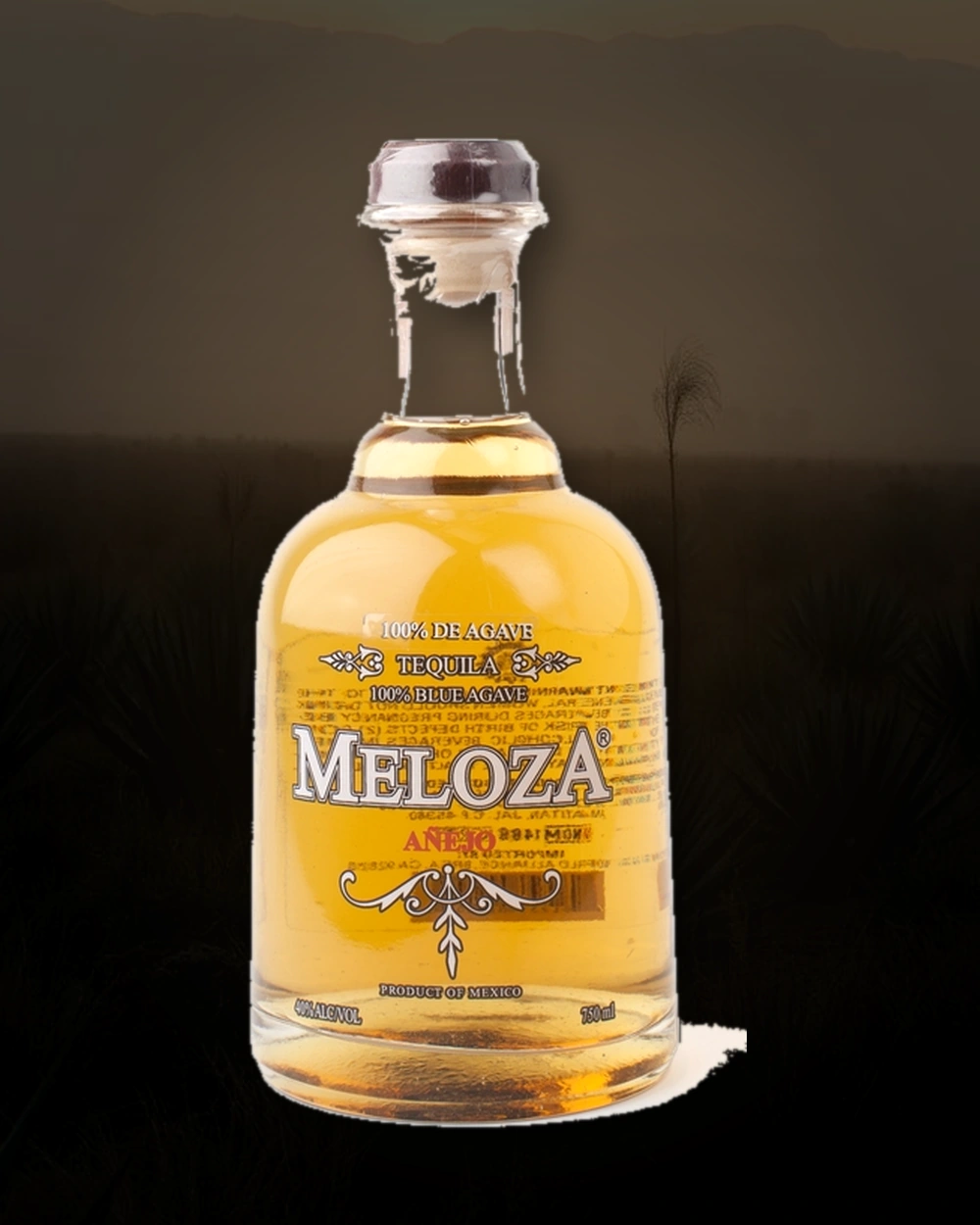 Meloza Añejo bottle