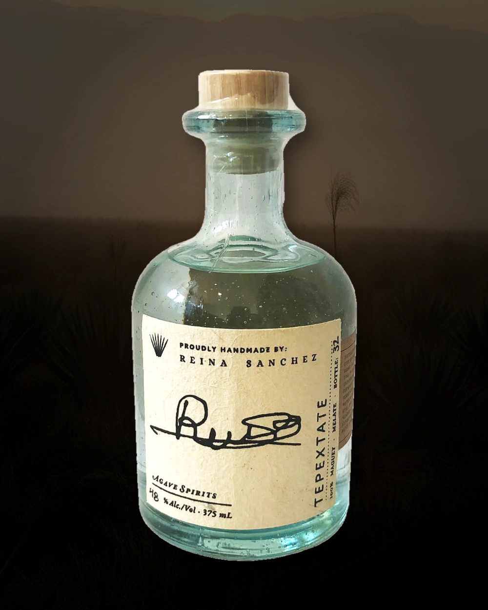 Maguey Melate Tepextate – Reina Sanchez bottle