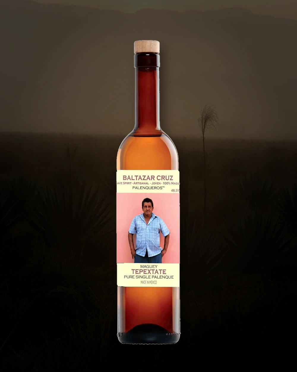 Palenqueros Tepextate – Baltazar Cruz bottle