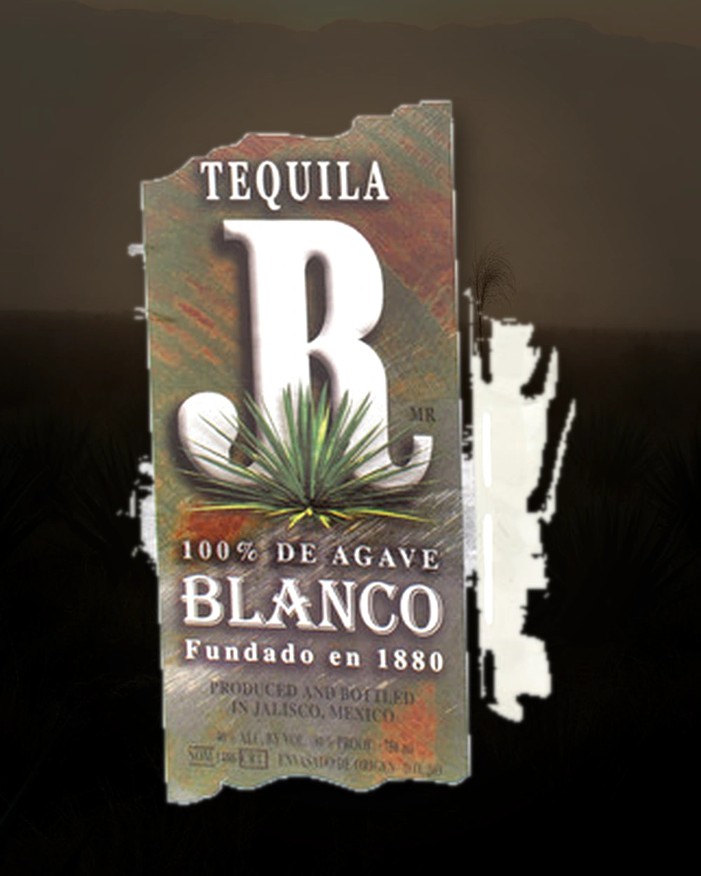 JR Tequila Blanco bottle