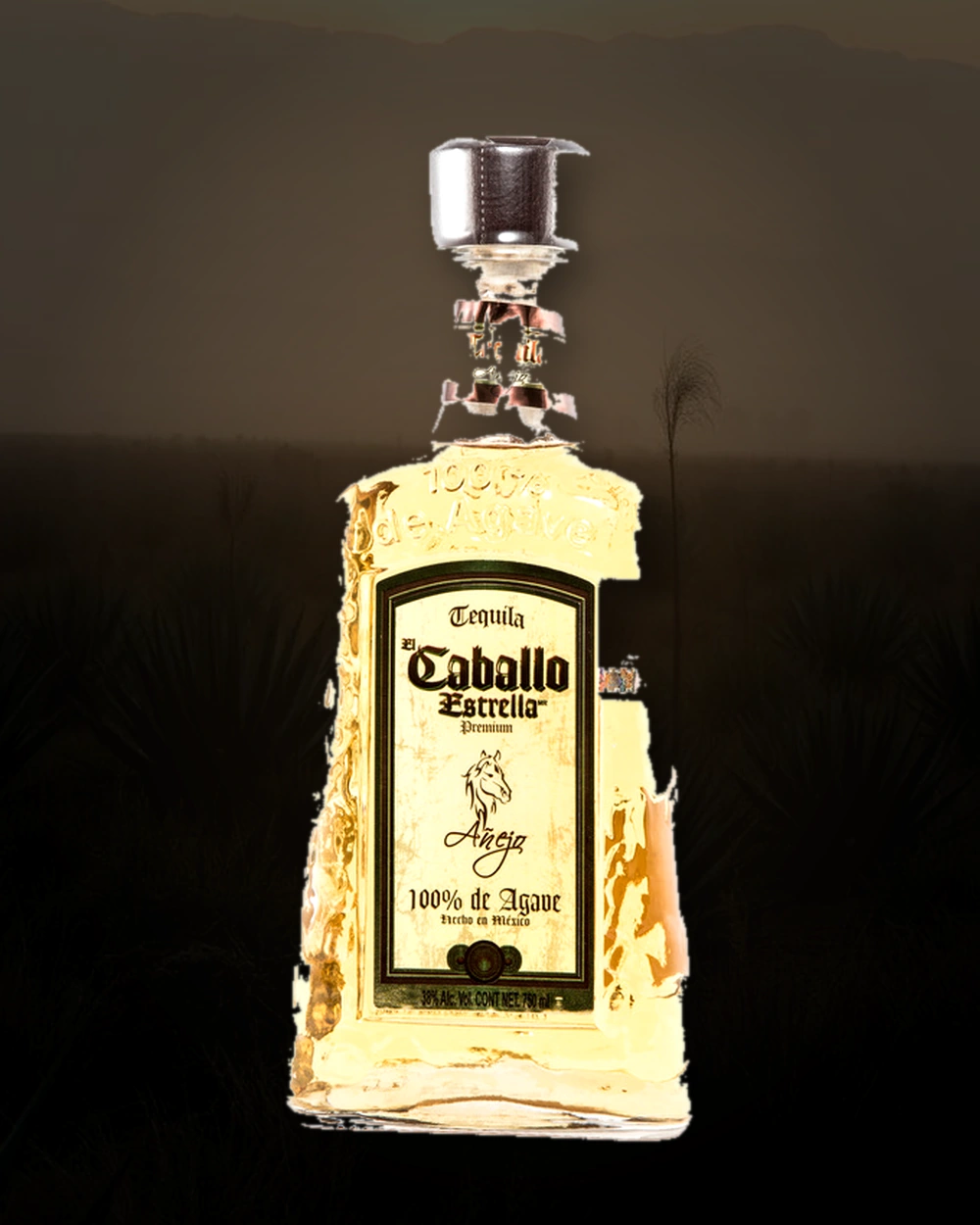 El Caballo Estrella Añejo bottle